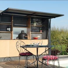 ALZ�A !  La cuisine-bar d'ext�rieur nouvelle g�n�ration - avec kamado - LIVR�E & INSTALL�E 